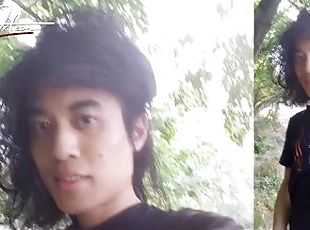 Asian, Pelancapan, Di luar, Awam, Amateur, Homoseksual, Berahi, Gay, Taman, Liar