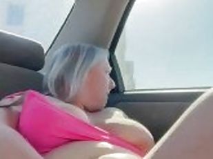 Public play in my car and got caught but finished anyway