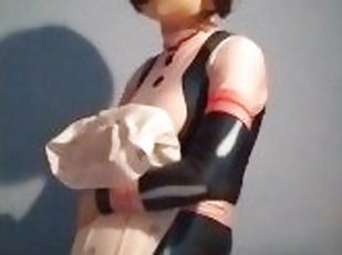 Ochaco Uraraka humping a pillow on cosplay - Shirotaku Kigurumi
