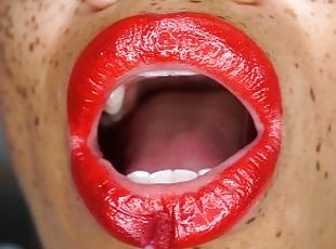 Goddess Rosie Reed Lipstick Fetish POV Red Lipstick Lip Fetish JOI