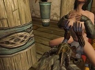 Gnome fucks a girl in a brothel  Porno Game, 3d monster fuck