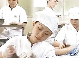 Japanese nurse working hairy penis