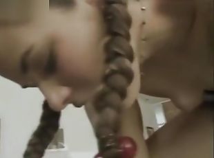 Pigtail Teen Girl Getting Fucked Hard by Two Older Guys in Horny Threesome 3Some Group Fuck XXX