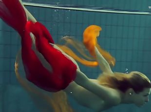 Blonde Super Tight Teen Nastya Underwater