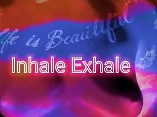 Inhale Exhale FTM Solo Nipple Play Big Erect Nipples Trans Man