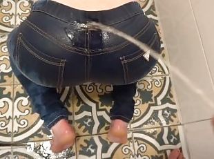 Pantat, Kencing, Amatir, Jenis pornografi milf, Jerman, Kaki, Sudut pandang, Celana dalam wanita, Jeans