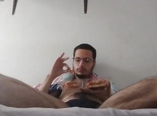 1 man 4 pizzas / gainer fetish