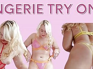 Sexy lingerie try on haul Michellexm