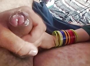 cumshot, hjemmelaget, handjob, indian-jenter, svelging, cum