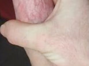 Jerking off dick until cumshot