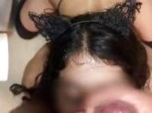 Amateur, Perempuan jelita, Menghisap zakar, Remaja, Orang latina, Punggung, Pov, Sempurna, Petite, Halloween