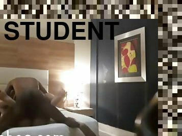 Fucking student in a hotel room