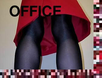 oficina, pantis, secretaria, transexual, amateur, a-solas