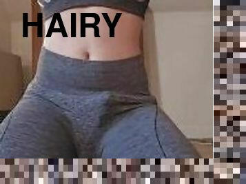 Yoga Pants Bulge And Booty Stretching And Flexing - TheRiverGray