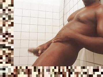 amateur, ejaculation-sur-le-corps, énorme-bite, gay, black, ejaculation, solo, musclé, bite