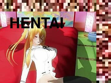 mastürbasyon-masturbation, boşalma, amcık-pussy, genç, sarışın, animasyon, pornografik-içerikli-anime, 3d