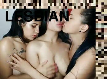 Teen girl groped and kissed by lesbians