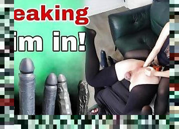 Breaking Him In! Femdom Anal Fisting Ass Stretching Pegging Buttplug Humiliation BDSM Female Domme