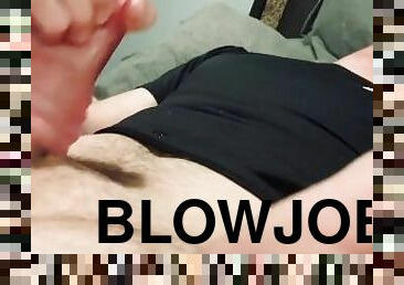 Jerking off my big cock big load