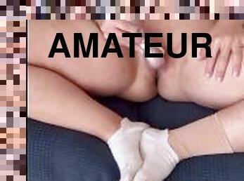 masturbation, chatte-pussy, amateur, jouet, pieds, parfait, fétiche, solo, brunette, tatouage