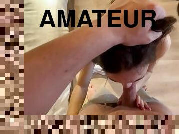 amatör, avsugning, deepthroat, pov, sprut, spansk, hotell