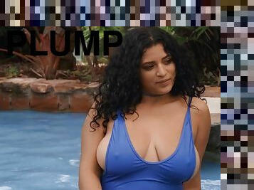 Horny plump lady Gabriela Lopez incredible sex movie