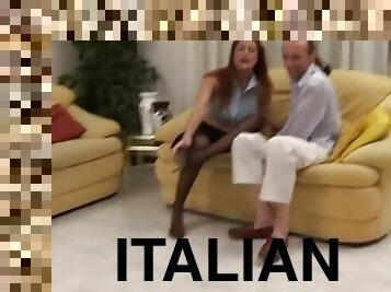 Italian mature rough sex on the couch
