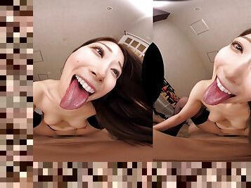 POV VR hardcore with cumshot with perky tits Asian slut - Japanese porn