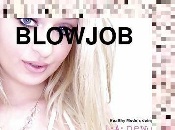 Smoking Hot Blonde Gives Blowjob To Cas - Teen
