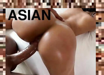 Asian raunchy Asian harlot thrilling porn video