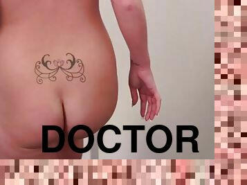 Cute babes are stroking doctor's dong
