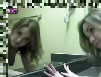 Cute girl fucked in the bathroom