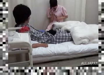 Slutty asian nurse bones her patient