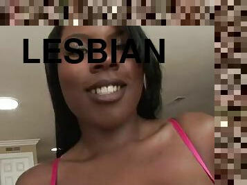 An amazing lesbian clip with ebony beauties