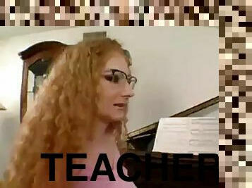 Drilling the piano teacher
