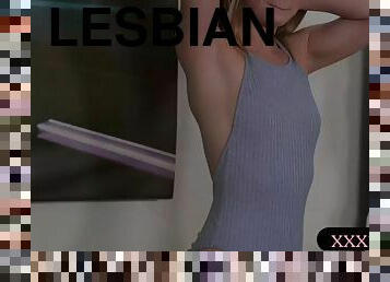 Kristen scott and skylar snow lesbian sex on a bolster