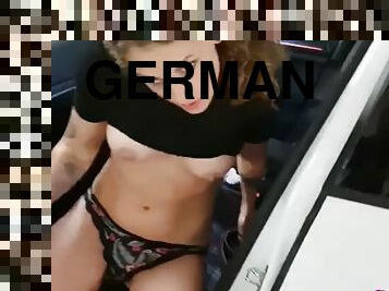 German18 german teen catch and fuck at public car
