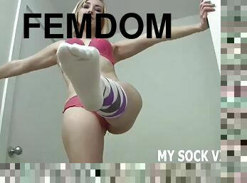 Jerk your dick to my socks just like this