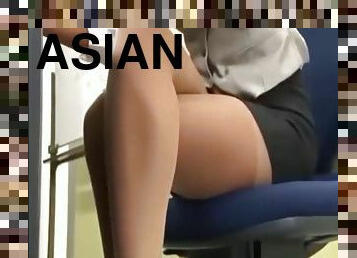 Asian secretary's first day of work