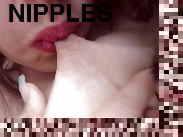 Long nipple sucking