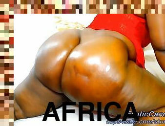 African massive oiled ass