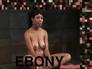 ebony, bdsm, svart, nederlandsk, bondage