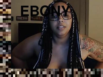 A bit on the shy side thick ebony lady squirting
