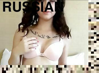 Wow! russian bitch desire bbc orgasm