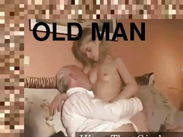 Old man with teen bvr