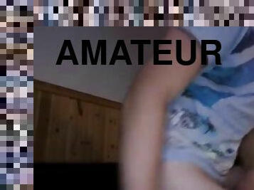 Denmark, cute boy with round big ass on doggy on cam
