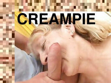 besta, creampie, blond