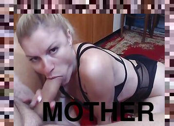 mamma-och-pojke, gammal, fru, milf, deepthroat, man, ung18, blond, fantasi, mor