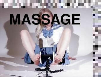 ASMR Feet Massage Cute School Girl - Nanno Choo ASMR
