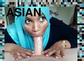 Asian muslim blow perfectly